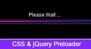css & jquery preloader
