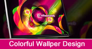 colorful wallpaper design in coreldraw