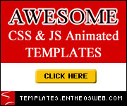 awesome css & js animated website templates